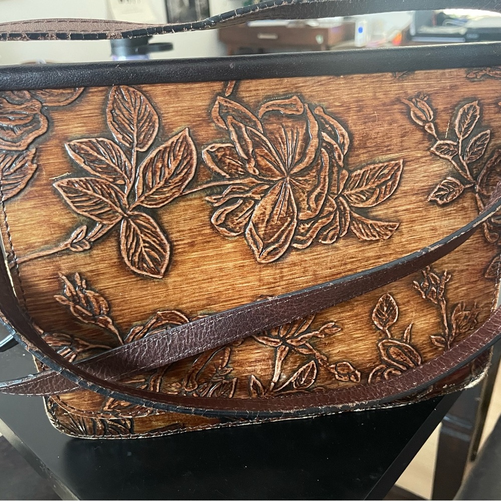 Patricia Nash Brown flower purse
